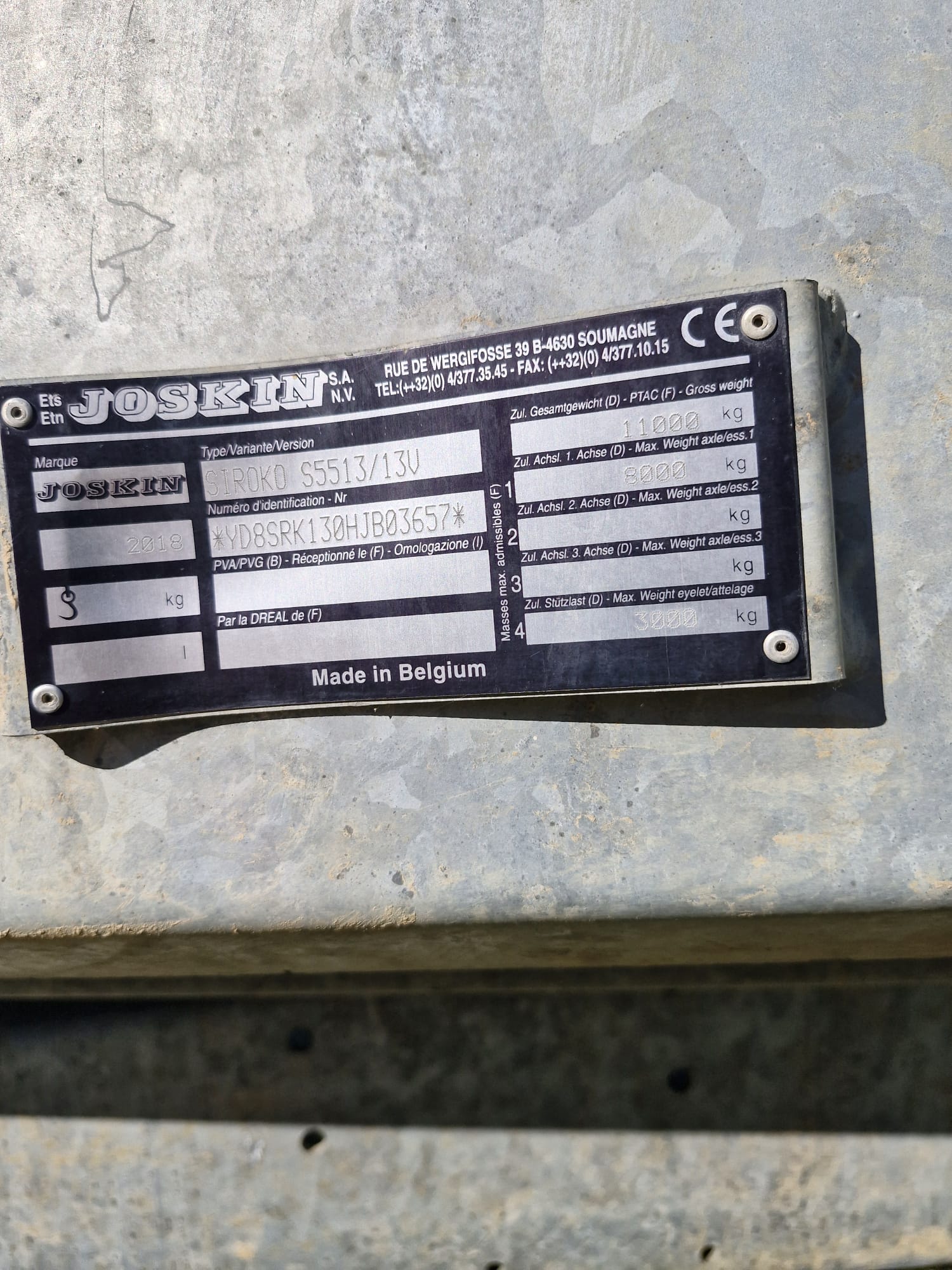 Rozrzutnik obornika i wapna Joskin Siroko S 5513/13V3