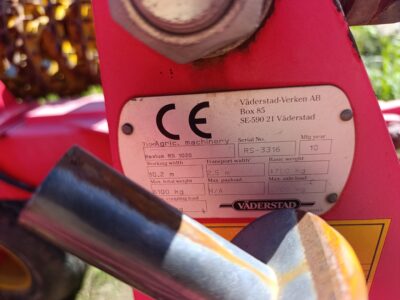 Wał uprawowy z włóką Vaderstadt Rexius 1020