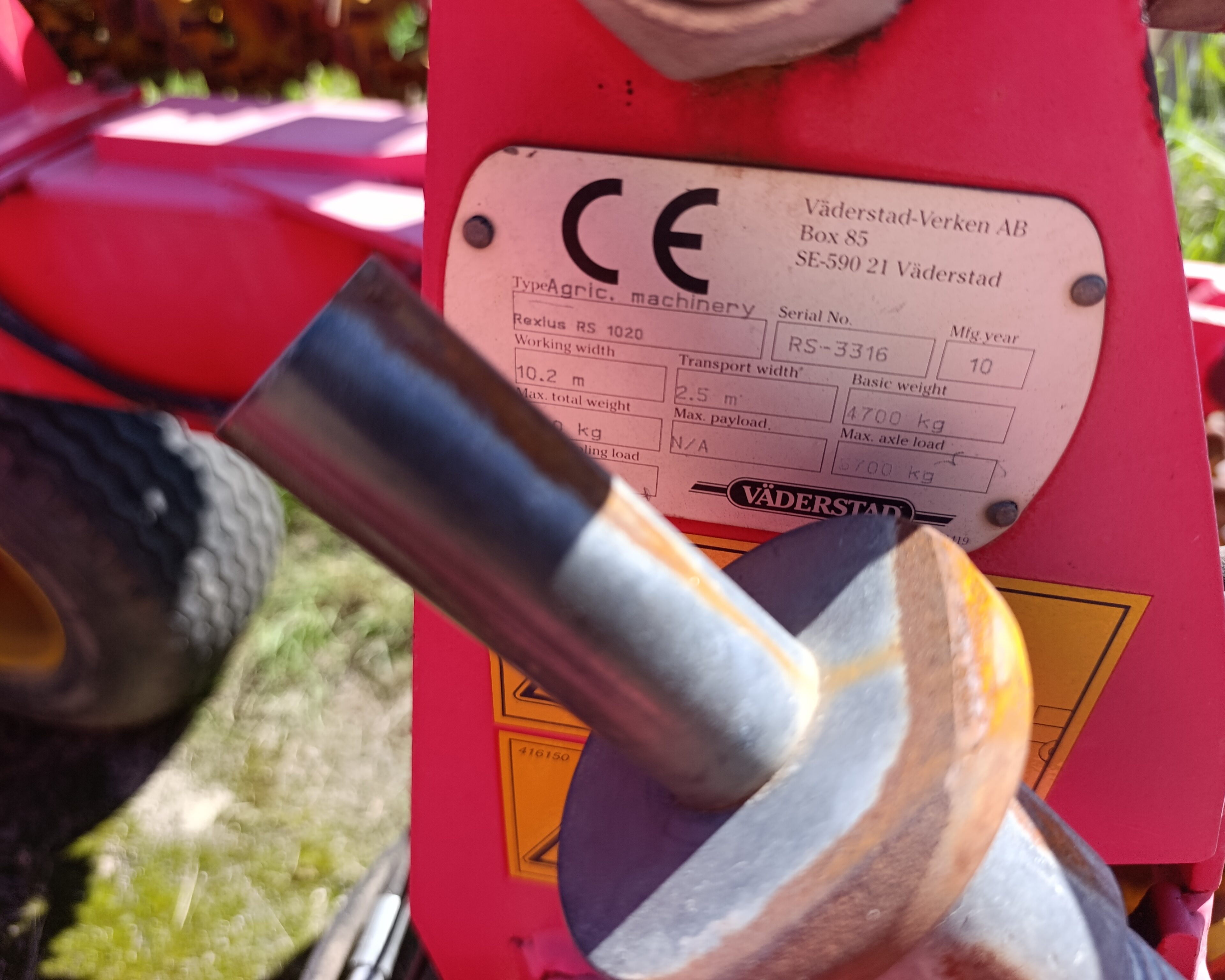 Wał uprawowy z włóką Vaderstadt Rexius 1020