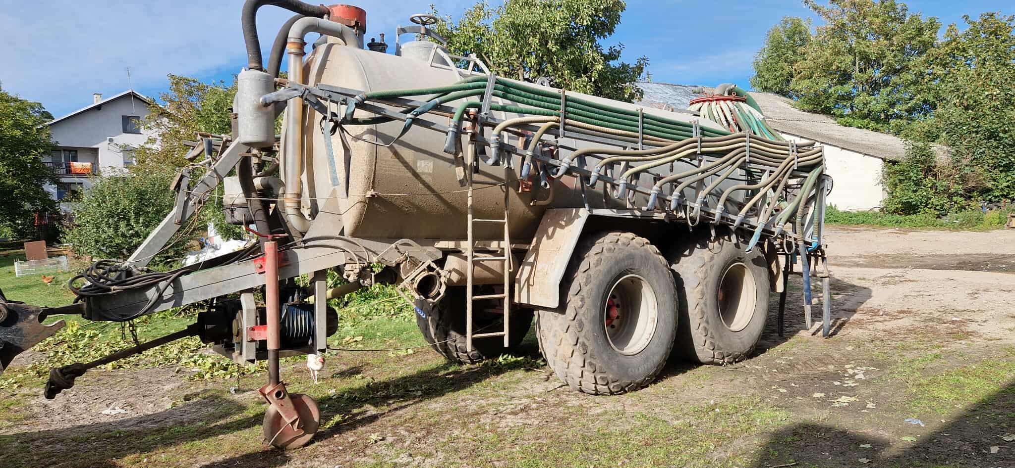 Beczkowóz Kotte 12500 litrów, 15m węże rozlewające