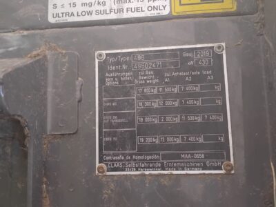 Claas Jaguar 870. 2019 rok