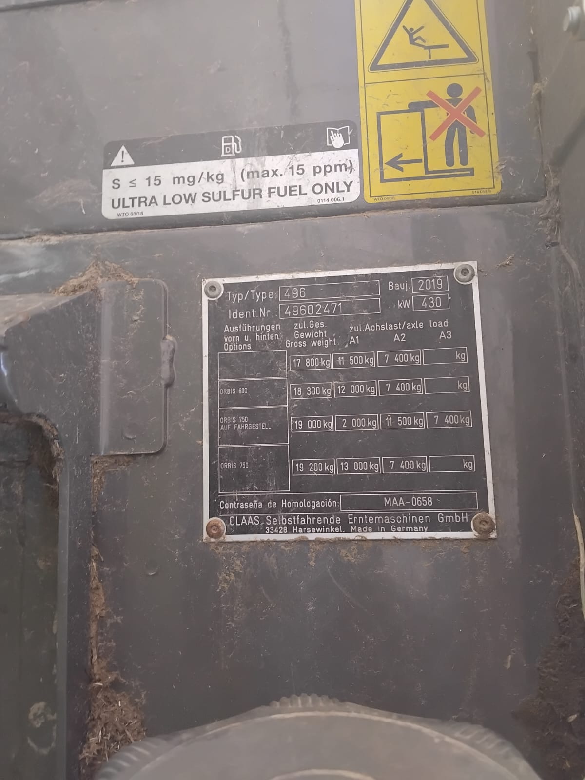 Claas Jaguar 870. 2019 rok