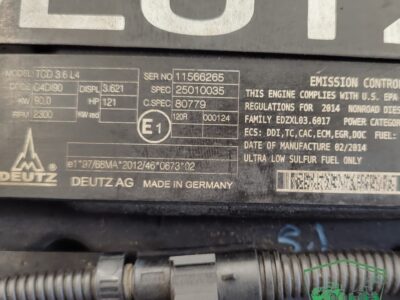 Silnik Deutz TCD 3.6L L4